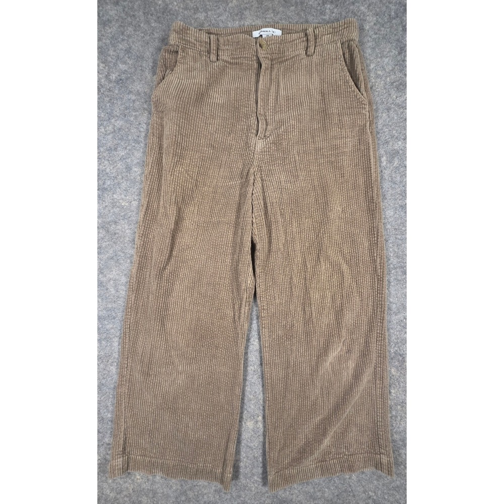 ONeill Brown Corduroy Wide Leg Pants Womens 28 High Rise Cotton Skate Y2K